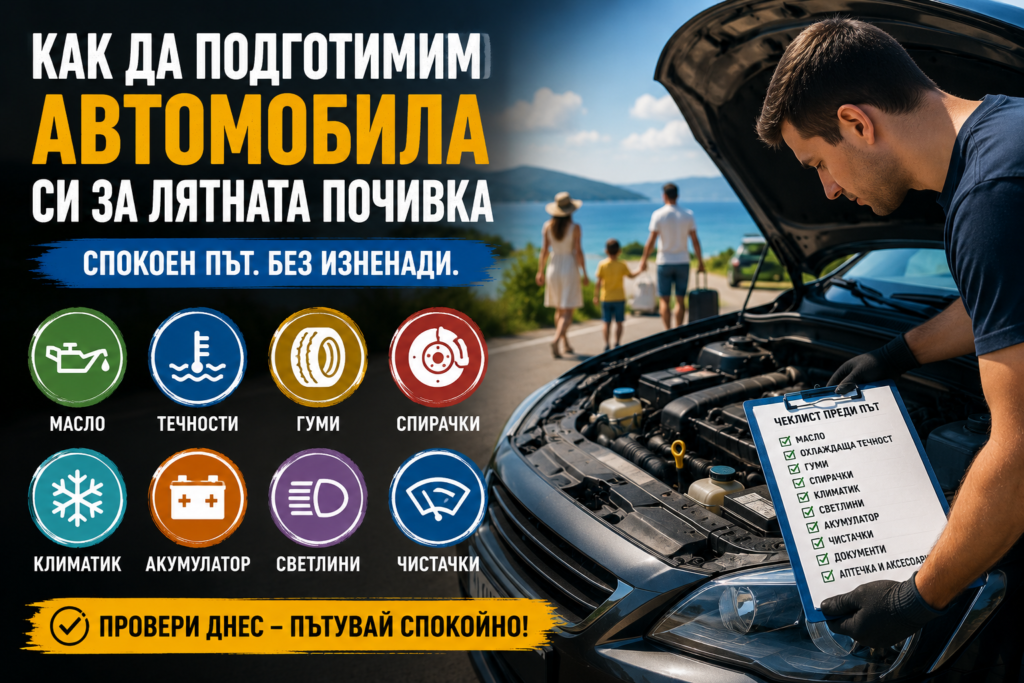 podgotovka Как да подготвим автомобила си за лятната почивка?