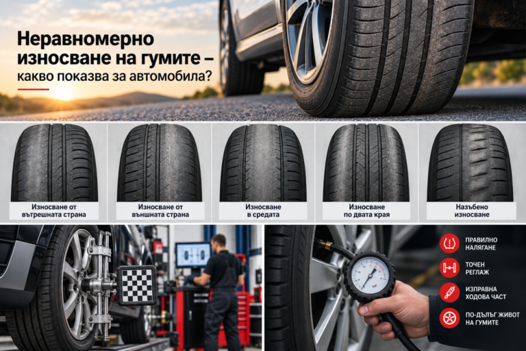 Неравномерно износване на гумите